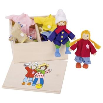 Oblékací drevené bábiky dressing dolls