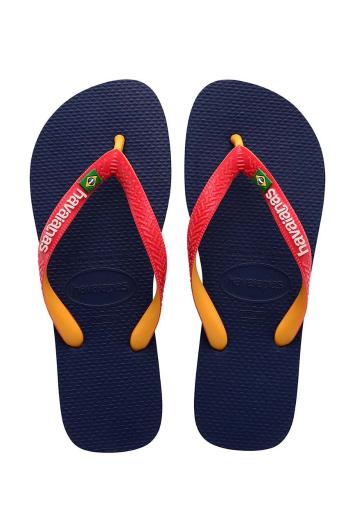 Detské žabky Havaianas BRASIL MIX tmavomodrá farba