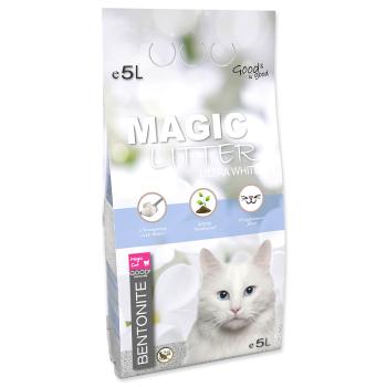 Kočkolit MAGIC LITTER Bentonite Ultra White - KARTON (4ks) 5 l