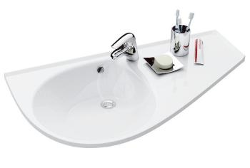RAVAK - Avocado Jednootvorové umývadlo, 950 mmx530 mm, biele – umývadlo, s odkladacou plochou vľavo XJ9L1100000