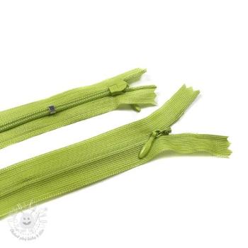 Zips krytý nastaviteľný 60 cm lime