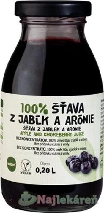 Zdravo 100% ŠŤAVA Z JABĹK A ARÓNIE, 200ml