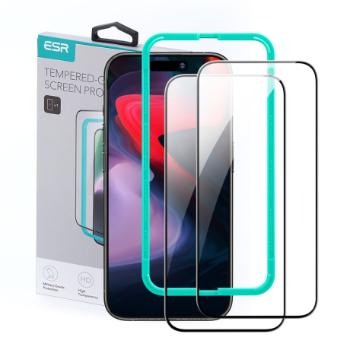 ESR Screen Protector 2x ochranné sklo na iPhone 15 Pro Max, čierne