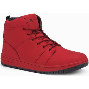 Ombre  Nízka obuv do mesta Pánske sneakers topánky T311 - červená  viacfarebny