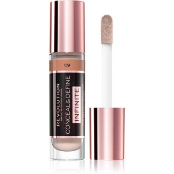 Makeup Revolution Infinite krycí korektor na redukciu nedokonalostí veľké balenie odtieň C9 9 ml