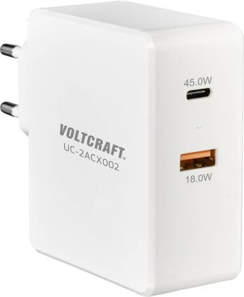 VOLTCRAFT UC-2ACX002 VC-11744740 USB nabíjačka do zásuvky (230 V) Výstupný prúd (max.) 3000 mA 2 x USB , USB-C ™ zásuvka