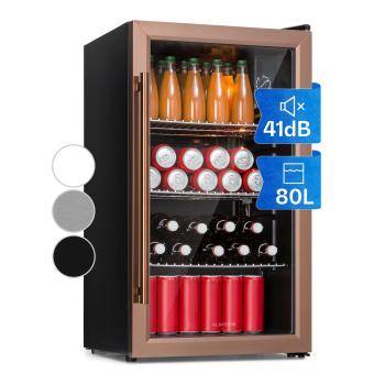 Klarstein Beersafe XXL, chladnička, 80 litrov, 3 police, panoramatické sklenené dvierka