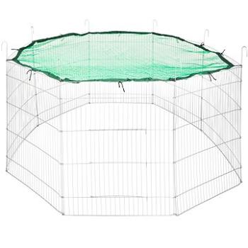 Tectake Výbeh pre malé zvieratá ohrádka s bezpečnostnou sieťou O 204cm, zelená (402395)