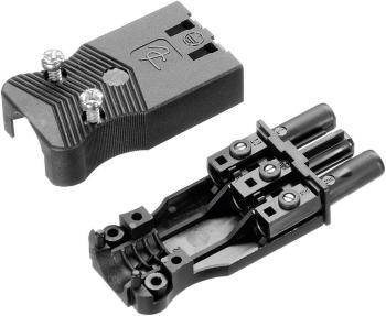 Adels-Contact 17720 sieťový konektor AC zásuvka, rovná Počet kontaktov: 2 + PE 16 A čierna 1 ks
