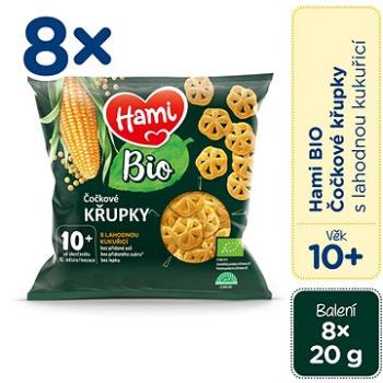 Hami Bio šošovicové chrumky s kukuricou 8× 20 g, 10+ (8590340173561)