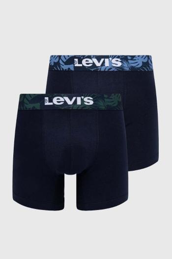 Boxerky Levi's 2-pak pánske, tmavomodrá farba