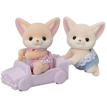 Sylvanian families Dvojčatá fénky s autíčkom (5054131056974)