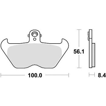 Braking brzdové doštičky (semi-metalická zmes SM1) (2 ks) M501 – 156 (M501-156)