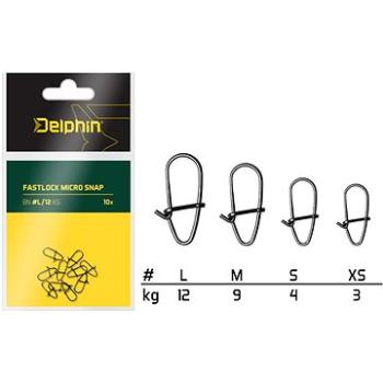 Delphin Fastlock Micro Snap Veľkosť M 9 kg 10 ks (8586018468565)