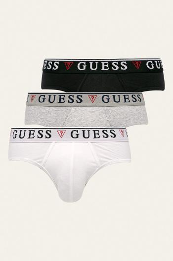 Slipy Guess (3-pak) pánske, biela farba