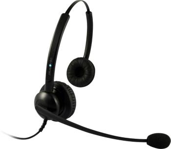 plusonic 5512-5.2P telefónne headset QD (Quick Disconnect) káblový na ušiach čierna