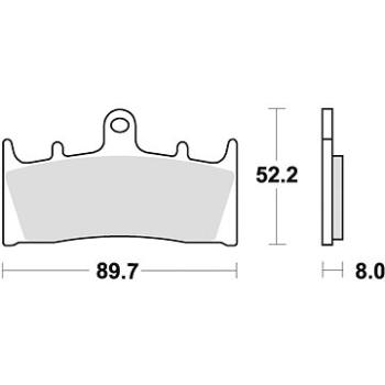 Braking brzdové doštičky (sinterová zmes CM55) (2 ks) M501 – 210 (M501-210)