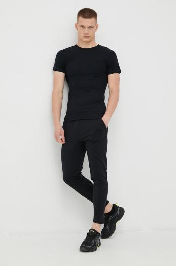Bavlnené tričko 4F 4f X Rl9 čierna farba, jednofarebné