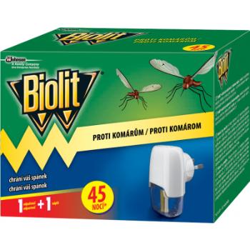 BIOLIT Elektrický odparovač komárov, 45 nocí, 27 ml