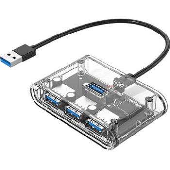 Orico USB-A Hub 4× USB 3.0 Transparent (LV1U3-4A-CR-BP-CZ)
