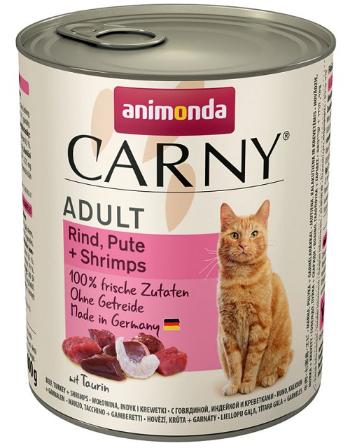 Animonda CARNY® cat Adult hovädzie, morka a krevety konzervy pre mačky 6x800g