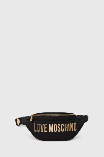 Ľadvinka Love Moschino čierna farba, JC4195PP1LKD0000