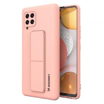 MG Kickstand silikónový kryt na Samsung Galaxy A42 5G, ružový