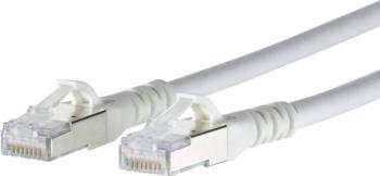 Metz Connect 1308455088-E RJ45 sieťové káble, prepojovacie káble CAT 6A S/FTP 5.00 m biela s ochranou 1 ks