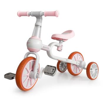 Multifunkčné odrážadlo PRINCESS 3v1 - ružovo-biele pink scooter