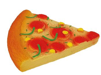 Nobby Kvalitná hračka z latexu pre psov s pískatkom pizza 15cm