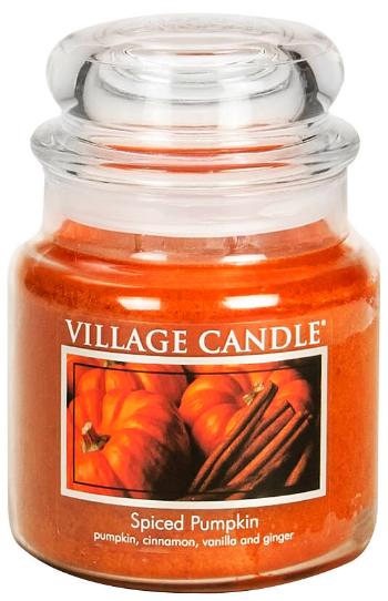 Village Candle Vonná sviečka v skle - Spiced Pumpkin - Tekvica a korenie, stredné