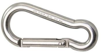 Kong Carbine Hook Stainless Steel AISI316 Key-Lock 13 mm