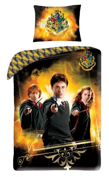 HALANTEX Obliečky Premium Harry Potter gold  Bavlna, 140/200, 70/90 cm