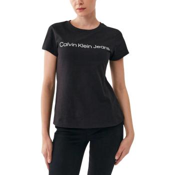 Calvin Klein Jeans  CORE INSTIT LOGO SL J20J220253  Tričká s krátkym rukávom Čierna