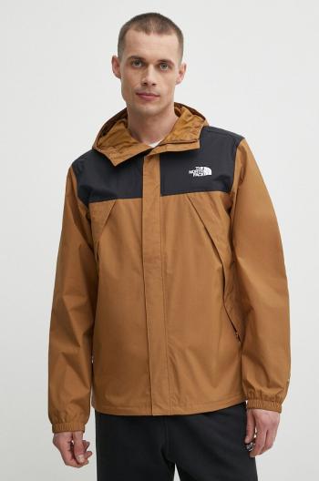 Turistická bunda The North Face Antora hnedá farba, NF0A7QEYYW21