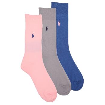 Polo Ralph Lauren  84023PK-MERC 3PK-CREW SOCK-3 PACK  Ponožky Viacfarebná