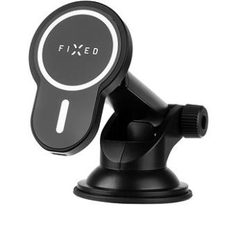 FIXED MagClick XL s podporou uchytenia MagSafe na sklo alebo palubnú dosku 15 W čierny (FIXMCLI-XL-BK)