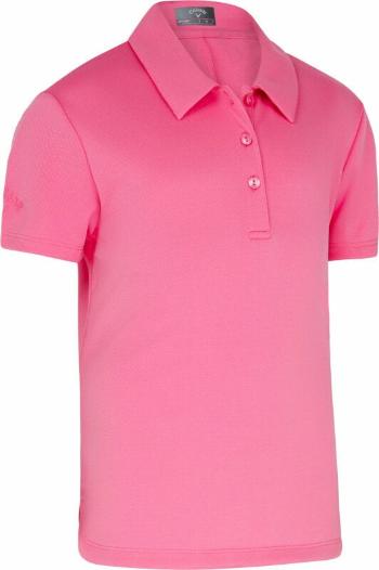 Callaway Youth Micro Hex Swing Tech Polo Fruit Dove M