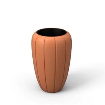 LAMELA nízky kvetináč GAJA O 40 cm, výška 78 cm, terracotta (1311118762)