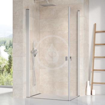 RAVAK - Chrome Sprchove dvere CRV1-90, 880 mm – 900 mm – farba satin, sklo transparent 1QV70U01Z1