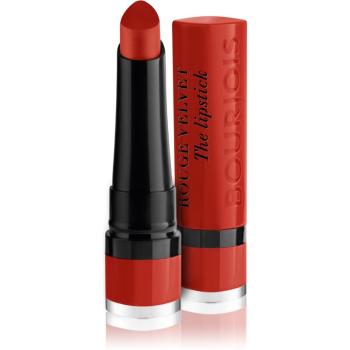 Bourjois Rouge Velvet The Lipstick matný rúž odtieň 21 Grande Roux 2,4 g
