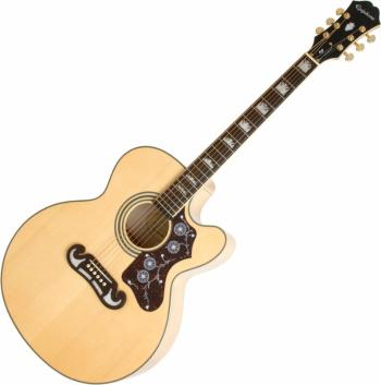 Epiphone J-200 EC Studio Vintage Natural Elektroakustická gitara Jumbo