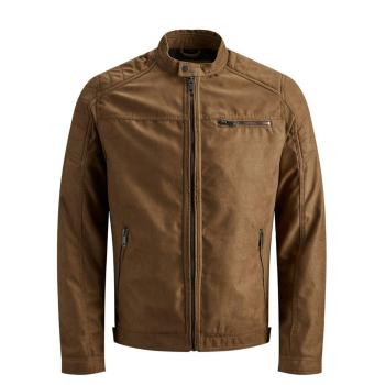 Jack&Jones PLUS Pánska bunda JJEROCKY 12172908 Cognac 6XL