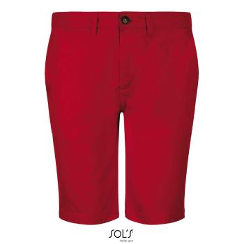 SOL'S Pánske bavlnené šortky Jasper - Červená | 42