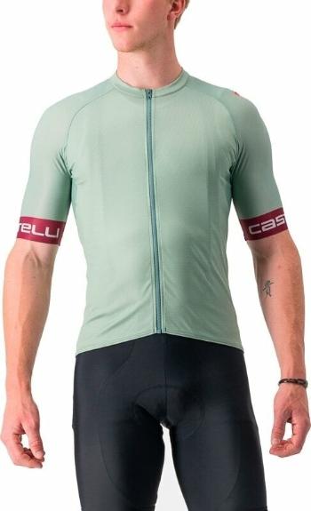 Castelli Entrata Vi Jersey Defender Green/Bordeaux-Silver Gray S