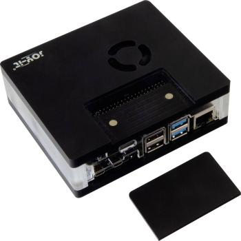 Joy-it RB-MULTIMEDIACASE01 SBC skriňa Vhodné pre: Raspberry Pi snímateľný kryt GPIO, vrátane aktívneho chladiča, vrátane