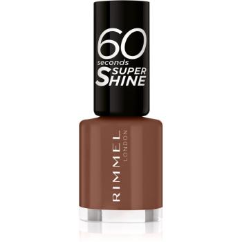 Rimmel 60 Seconds Super Shine lak na nechty odtieň 140 Chocolate Eclipse 8 ml