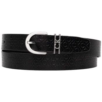 Calvin Klein Jeans  CK MUST CK LOOP BELT 30MM EMB K60K611297  Opasky Čierna