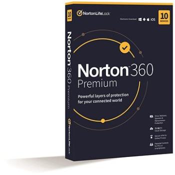 Norton 360 Premium 75 GB, VPN, 1 používateľ, 10 zariadení, 24 mesiacov (elektronická licencia) (21435454) + ZDARMA Inštalácia na diaľku Alza služby - online instalace