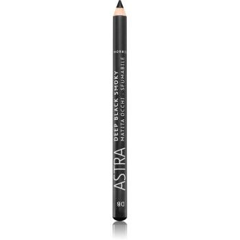 Astra Make-up Deep Black Smoky kajalová ceruzka na oči na dymové líčenie odtieň Black 1,1 g